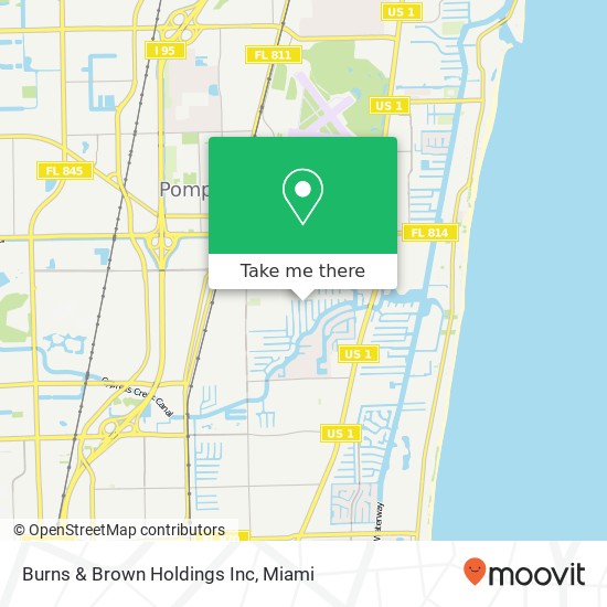 Burns & Brown Holdings Inc map