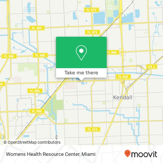 Womens Health Resource Center map