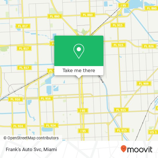 Frank's Auto Svc map