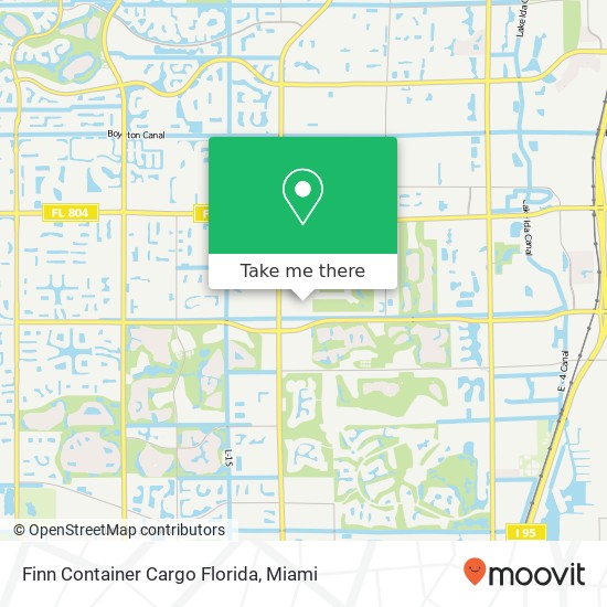 Mapa de Finn Container Cargo Florida