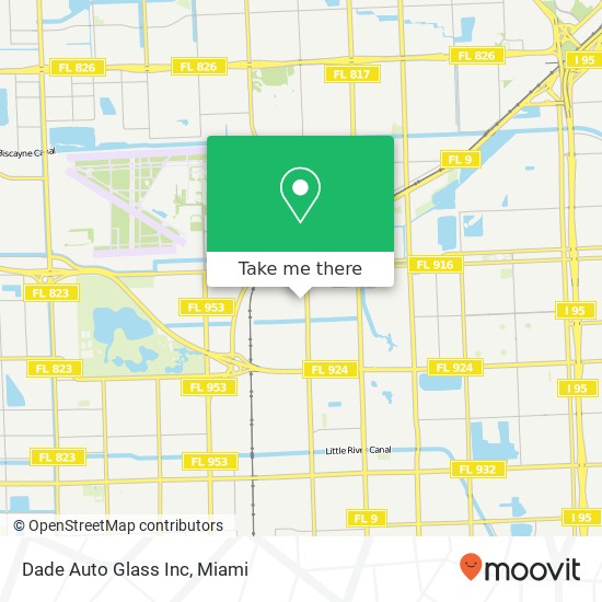 Mapa de Dade Auto Glass Inc