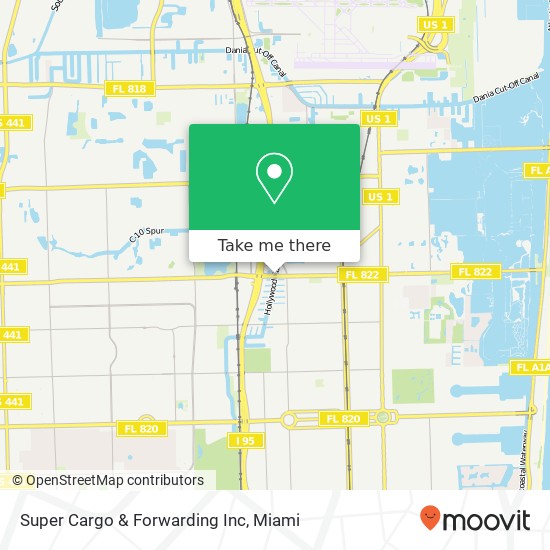 Super Cargo & Forwarding Inc map