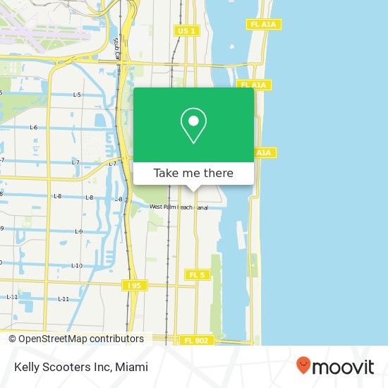Mapa de Kelly Scooters Inc