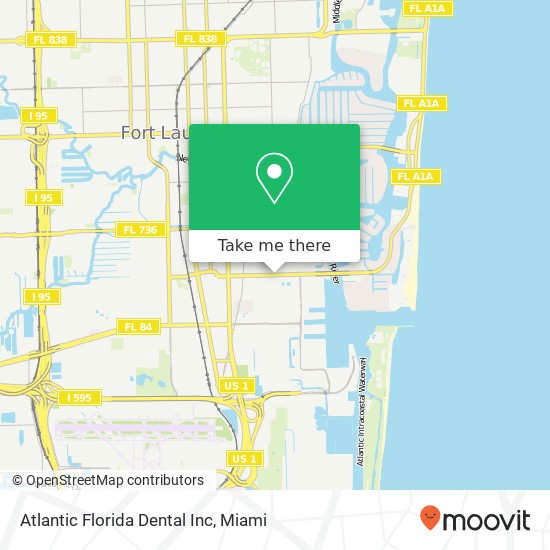 Atlantic Florida Dental Inc map