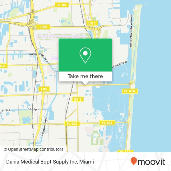 Dania Medical Eqpt Supply Inc map