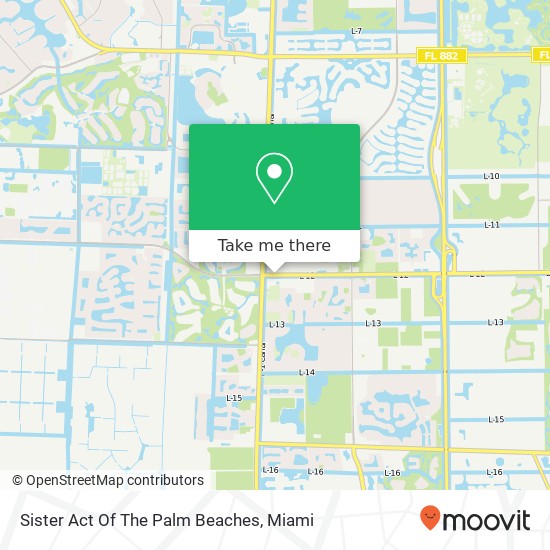 Sister Act Of The Palm Beaches map