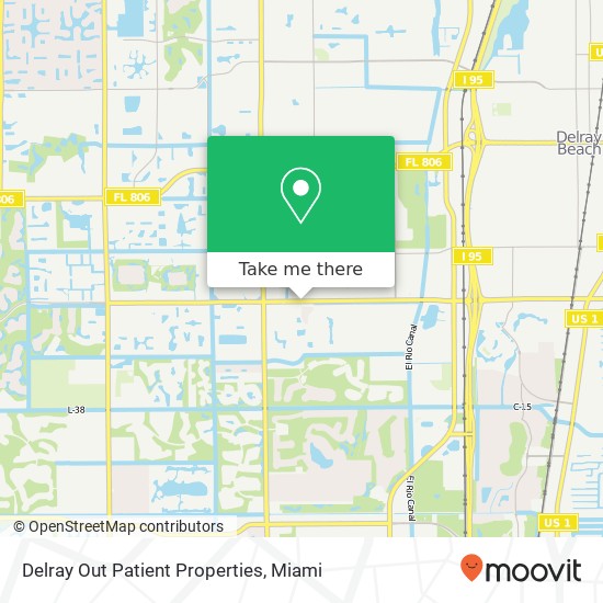 Delray Out Patient Properties map