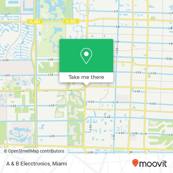 A & B Elecctronics map