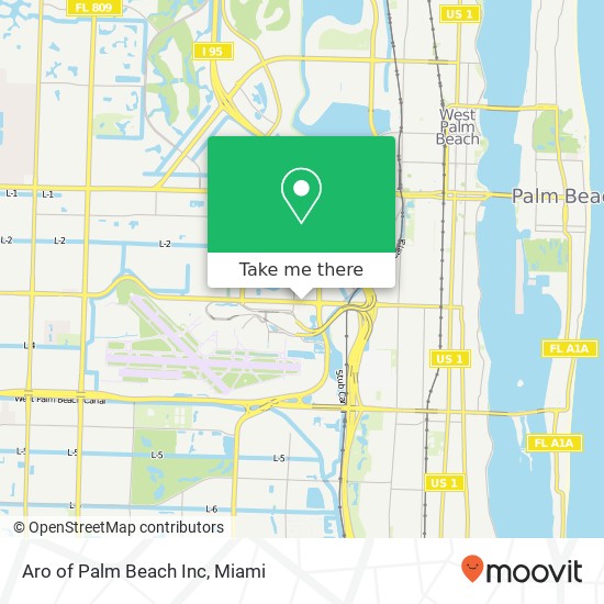 Aro of Palm Beach Inc map