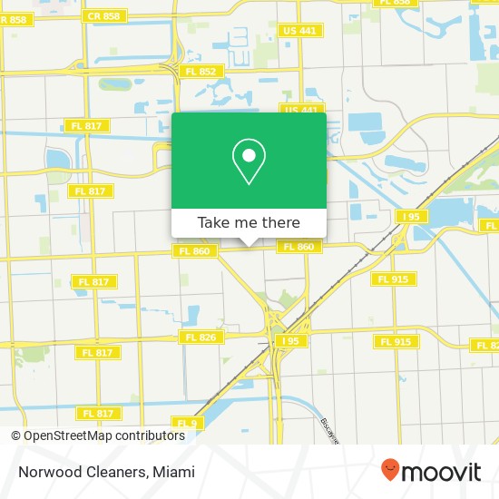 Norwood Cleaners map