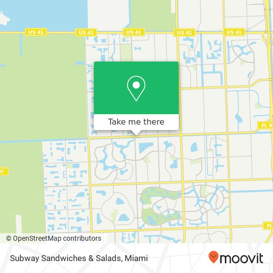 Subway Sandwiches & Salads map