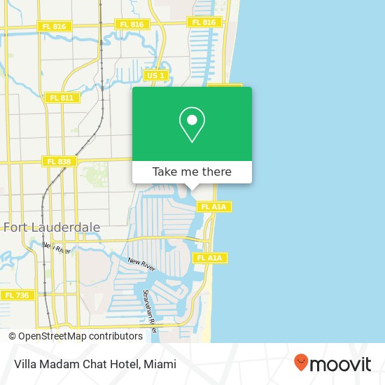 Mapa de Villa Madam Chat Hotel