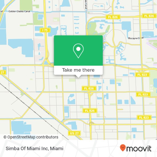 Simba Of Miami Inc map