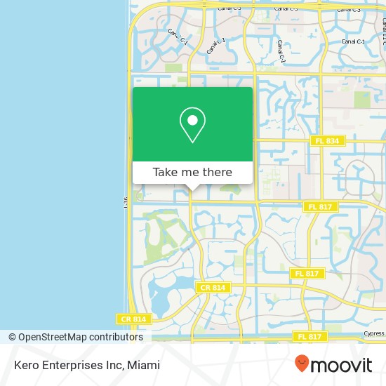 Kero Enterprises Inc map