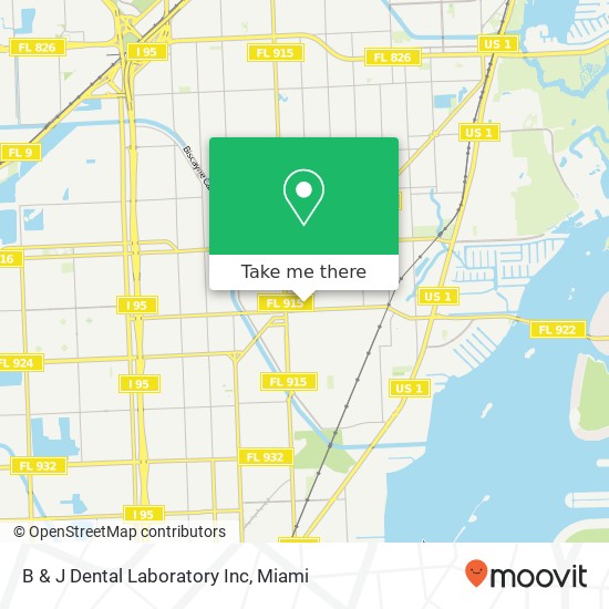 Mapa de B & J Dental Laboratory Inc