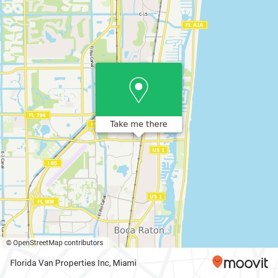 Florida Van Properties Inc map