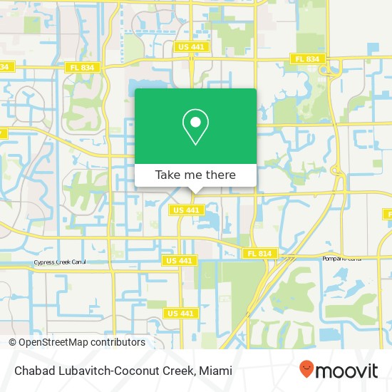 Mapa de Chabad Lubavitch-Coconut Creek