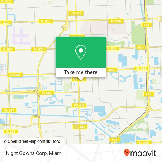 Night Gowns Corp map