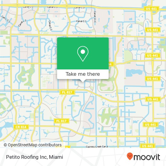 Mapa de Petito Roofing Inc