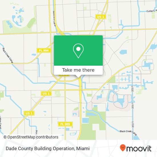 Dade County Building Operation map