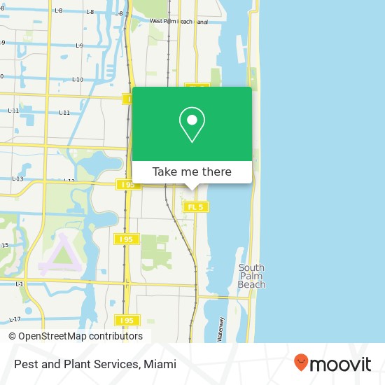 Mapa de Pest and Plant Services