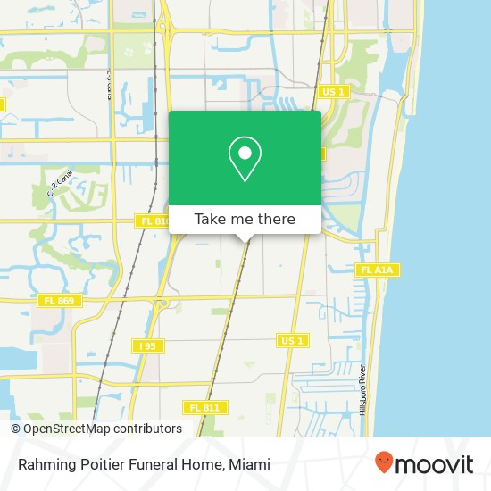 Rahming Poitier Funeral Home map