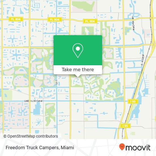 Mapa de Freedom Truck Campers