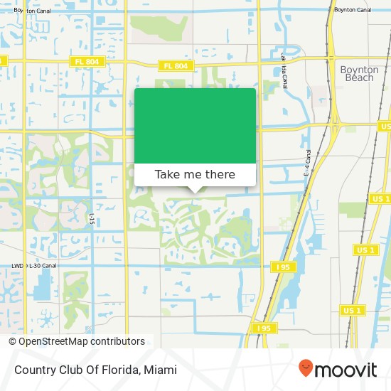 Country Club Of Florida map