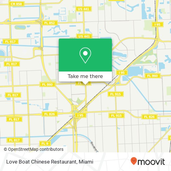 Mapa de Love Boat Chinese Restaurant