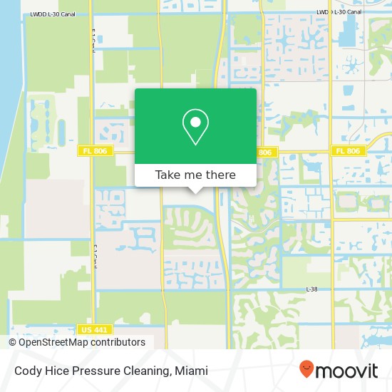 Mapa de Cody Hice Pressure Cleaning