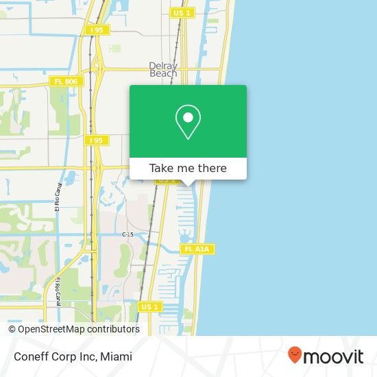 Coneff Corp Inc map