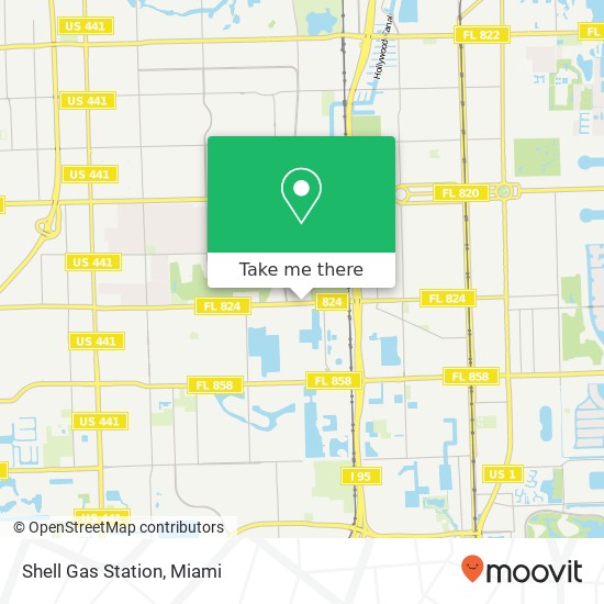 Shell Gas Station map