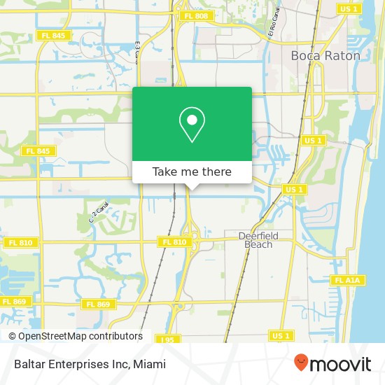 Baltar Enterprises Inc map