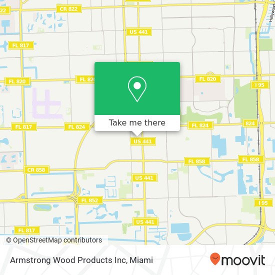Mapa de Armstrong Wood Products Inc