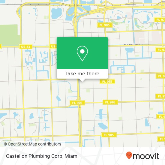 Castellon Plumbing Corp map
