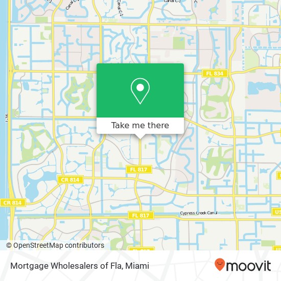 Mortgage Wholesalers of Fla map