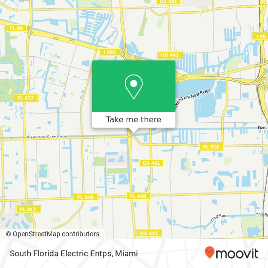 South Florida Electric Entps map