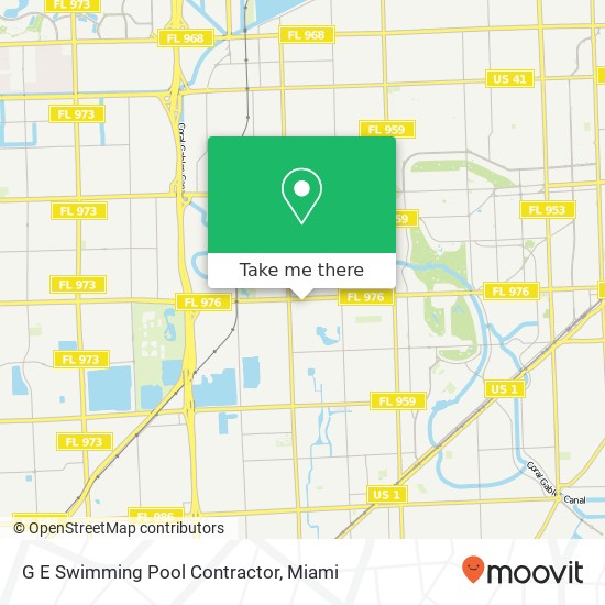 G E Swimming Pool Contractor map