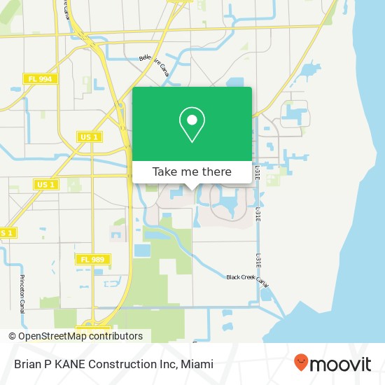 Brian P KANE Construction Inc map