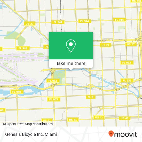 Mapa de Genesis Bicycle Inc