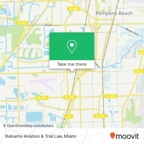 Balsamo Aviation & Trial Law map