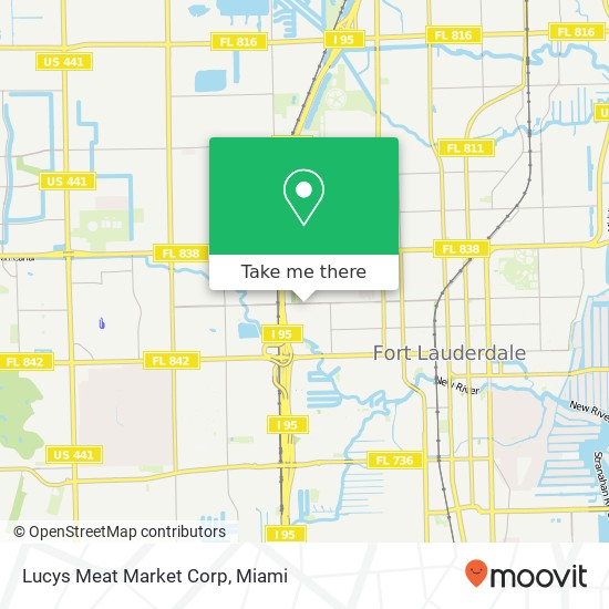Lucys Meat Market Corp map