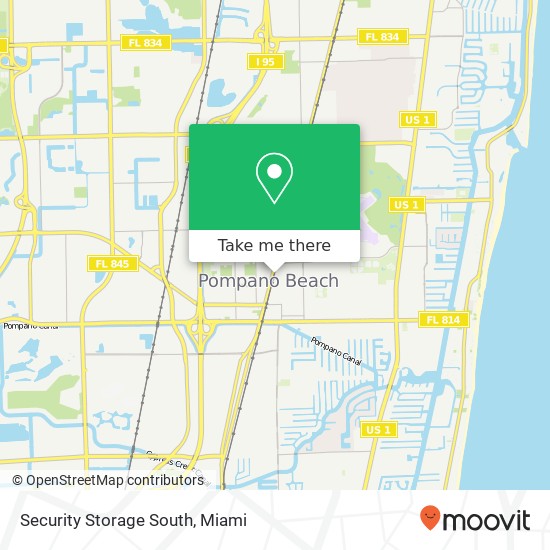 Security Storage South map