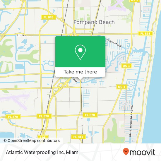 Atlantic Waterproofing Inc map