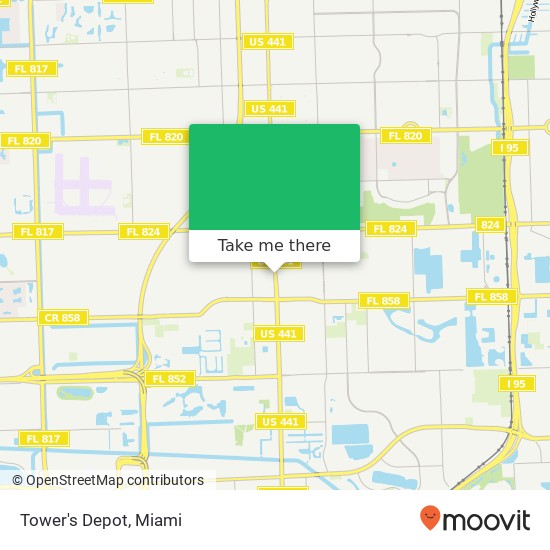 Tower's Depot map