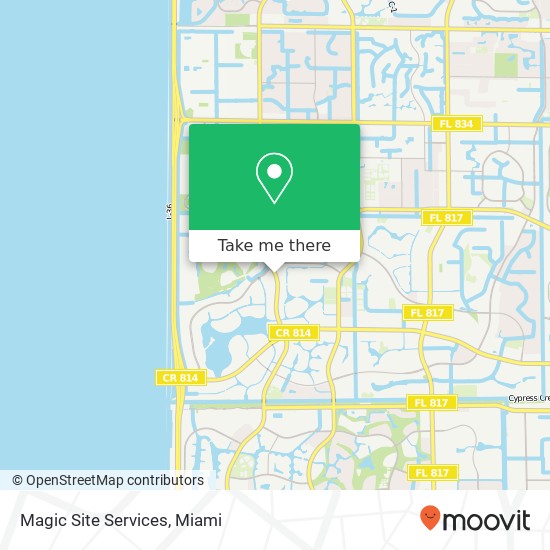 Magic Site Services map