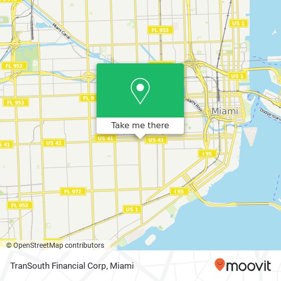 Mapa de TranSouth Financial Corp