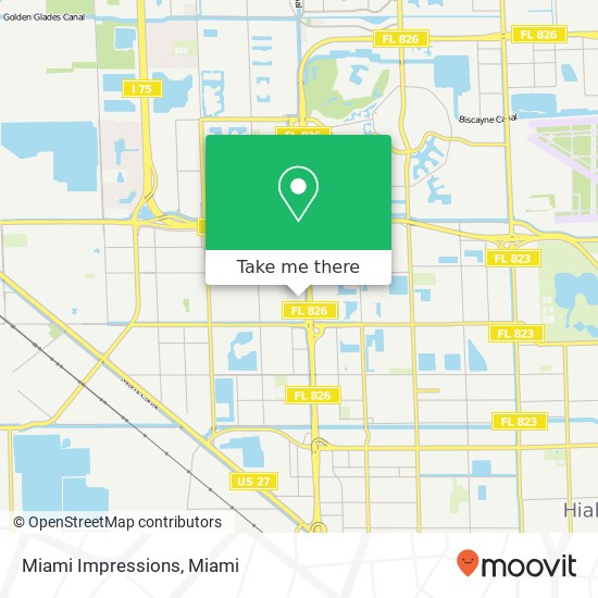 Mapa de Miami Impressions