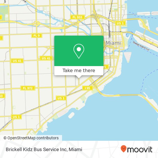 Mapa de Brickell Kidz Bus Service Inc