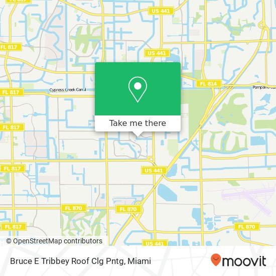 Mapa de Bruce E Tribbey Roof Clg Pntg
